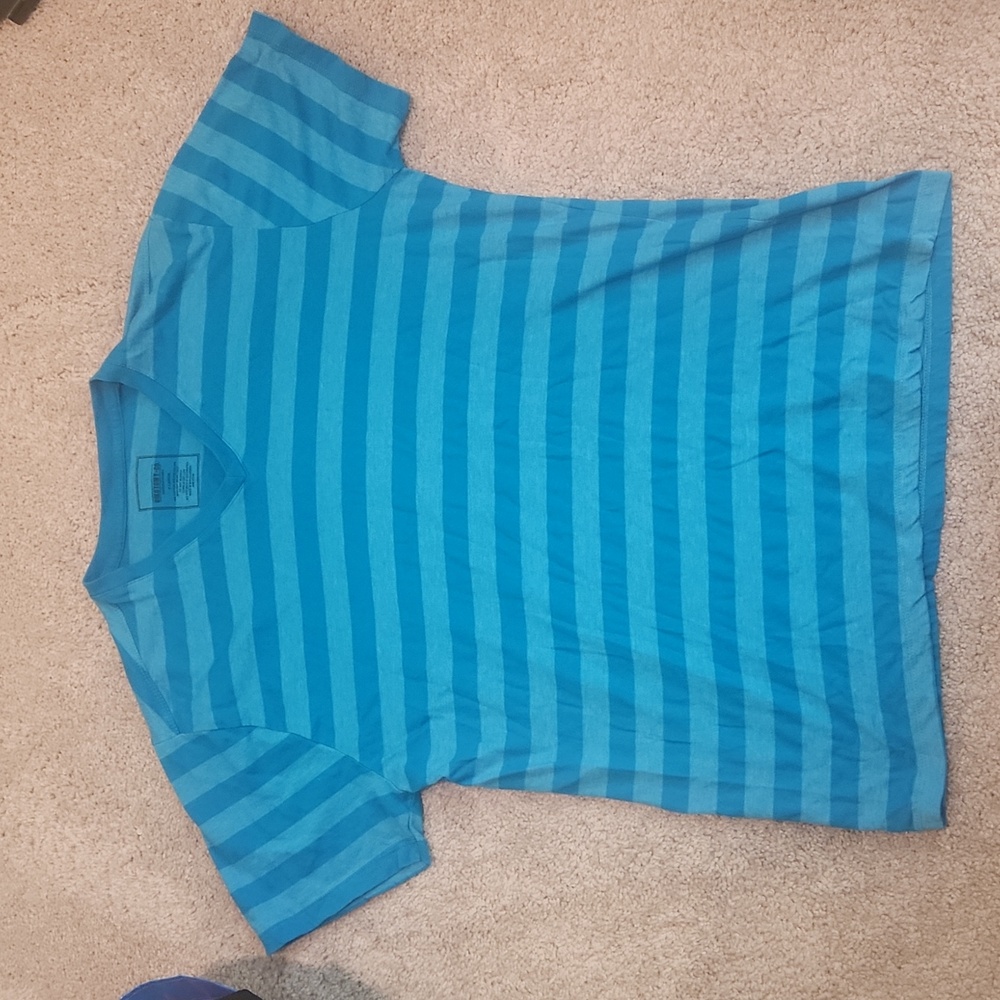 XL Blue Striped Tshirt